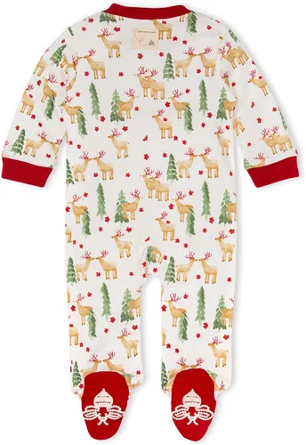 Miniatura 40 de Burt's Bees Baby - Pijama para bebés niñas de 100% algodón orgánico con cremallera frontal completa y pies cerrados antideslizantes