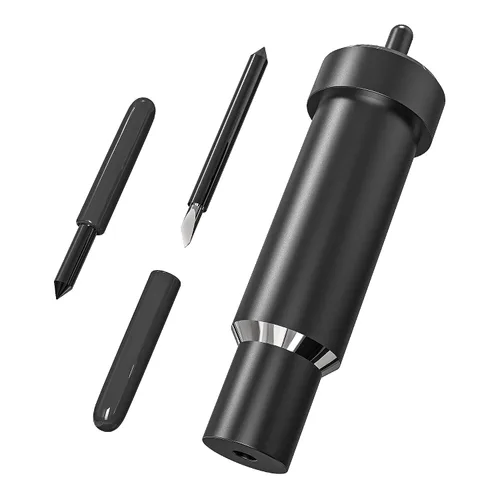 Miniatura 2 de Carcasa negra de corte profundo + hoja de punta profunda de repuesto compatible con máquinas de corte Air2/Air3/Maker/Maker, 3, materiales más