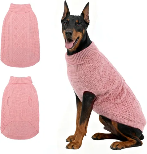Miniatura 30 de Mihachi Suéteres para Perros Pequeños y Medianos Niña o Niño, Camisa Cálida y Suave para Perros, Abrigo para Perros para Clima Frío con Cuello
