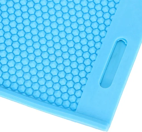 Miniatura 5 de Zerodis 2PCS hoja de prensa de cera de abejas, suministros de almacenamiento de goma, caja de nido de cera de abejas, equipo de apicultor