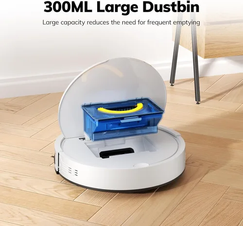 Miniatura 6 de ILIFE Aspiradora robot V2, succión sin enredos, 120 minutos de tiempo de funcionamiento, delgada, aspiradora robótica de carga automática, ideal