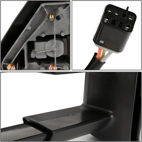 Miniatura 7 de DNA MOTORING TWM-021-T111-BK - Par de espejos laterales de remolque (lado del conductor y del pasajero), color negro