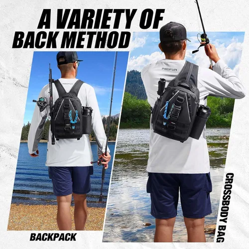 Miniatura 2 de Piscifun Travel X - Bolsa de almacenamiento de pesca resistente al agua para hombres y mujeres, mochila multifuncional de almacenamiento de aparejos