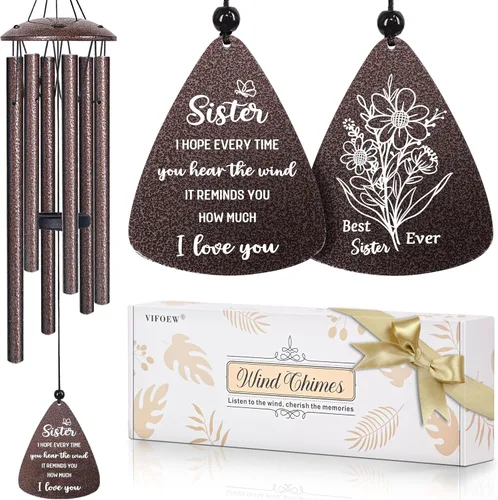 Miniatura 14 de Regalos para abuela, campanillas de viento de bronce de 32 pulgadas, regalos para abuela, el mejor regalo de cumpleaños o Navidad para abuela