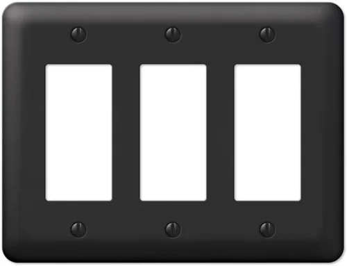 Miniatura 11 de Amerelle 935DBK Devon - Placa de pared, 1 dúplex, color negro