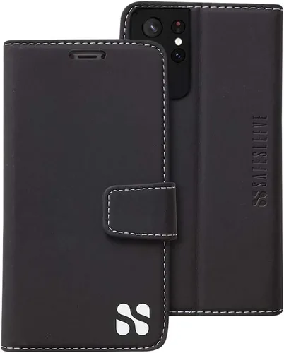 Miniatura 19 de SafeSleeve Funda para Galaxy Galaxy con protección contra radiación EMF: Galaxy Note 8 RFID Tarjetero de bloqueo de cartera, funda ajustable