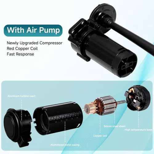 Miniatura 4 de Bocinas de aire para camión, kit de bocina de tren súper fuerte para vehículo de 12V/camión semi/coche/barco/jeep/furgoneta/motocicleta/SUV, bocina
