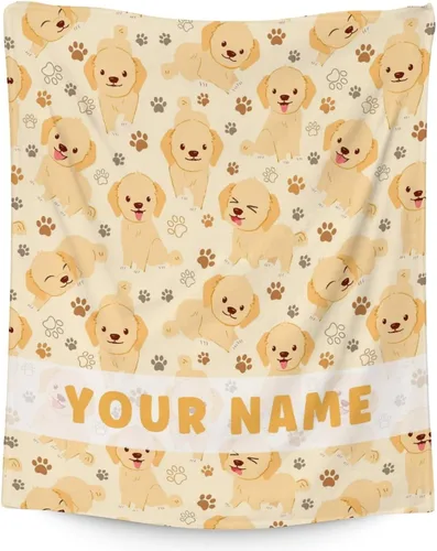Miniatura 17 de Golden Retriever - Manta de regalo – 30 x 40 pulgadas, bonita manta de perro para amantes de los perros, niños, niños y niñas, mantas suaves