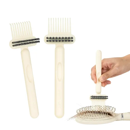 Miniatura 13 de RHOS Herramienta limpiadora de cepillos de pelo 2 en 1, limpiador de peine para eliminar el vello y el polvo, ideal para el hogar, uso en el salón