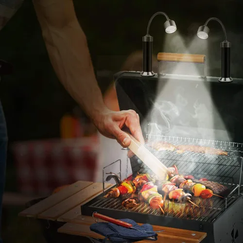 Miniatura 2 de KOSIN - Luces LED para parrilla de asador con base magnética, muy brillantes, cuello de ganso flexible de 360 grados, regalos para hombres, papá