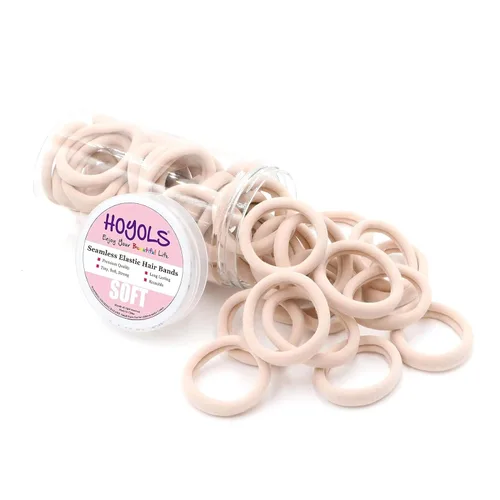 Miniatura 13 de Bandas pequeñas para el cabello sin costuras, liga para coleta que no daña de 4 cm (10 colores muilt)