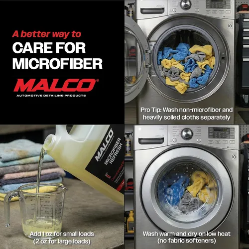 Miniatura 3 de Malco Detergente concentrado de microfibra Refresh – Toalla de microfibra y detergente para paños/Diseñado específicamente para limpiar, restaurar