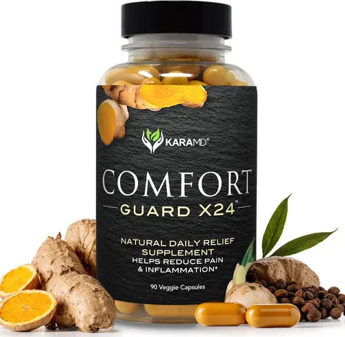 KaraMD Comfort Guard X24 - Suplemento de apoyo para articulaciones y movimiento, curcumina de cúrcuma, boswellia y jengibre, alivia las molestias