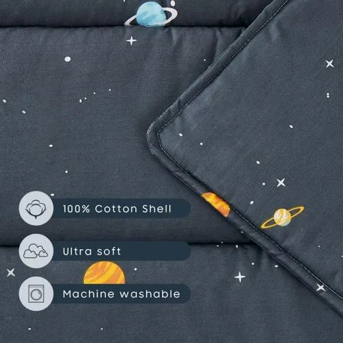 Miniatura 6 de Wake In Cloud - Tapete para siesta para niños pequeños con almohada y manta, tela 100% algodón, para niños de 3 años más en guardería, jardín
