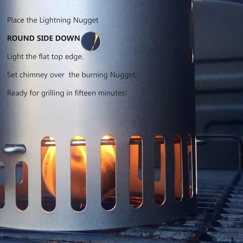 Miniatura 4 de Lightning Nuggets AN100-2 200 unidades de arrancadores de fuego, color marrón (paquete de 200)