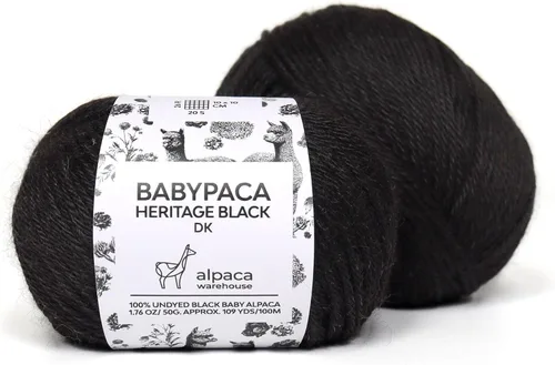 Miniatura 63 de 100% Hilo de Lana de Alpaca Bebé (Juego de 3 Madejas, 150 Gramos) Peso DK - Hecho en Perú - Celestialmente Suave y Perfecto para Tejer y Ganchillo