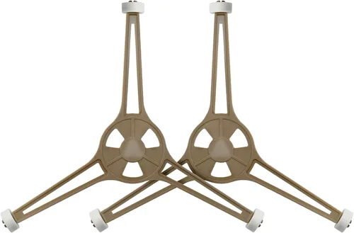 Juego de 2 platos giratorios para horno de microondas de triple brazo, bandeja de vidrio para horno de microondas, anillo de soporte de rodillo,