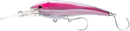 Miniatura 23 de Nomad Design DTX Minnow con sistema Autotune patentado - Acción de natación de pez cebo agonizante, BKK Diablo Caballa Rosa Caliente