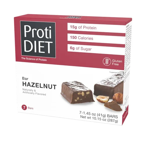 Miniatura 15 de ProtiDIET Barra de proteína de pan de plátano, aperitivos bajos en azúcar y alto contenido de proteínas para adultos, barras de reemplazo de comidas
