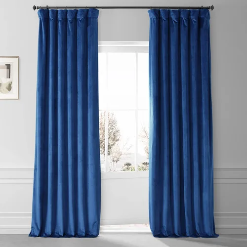 Miniatura 37 de HPD Half Price Drapes Signature - Cortinas opacas de terciopelo extra anchas para dormitorio (1 panel), 100 pulgadas de ancho x 84 pulgadas de Verde