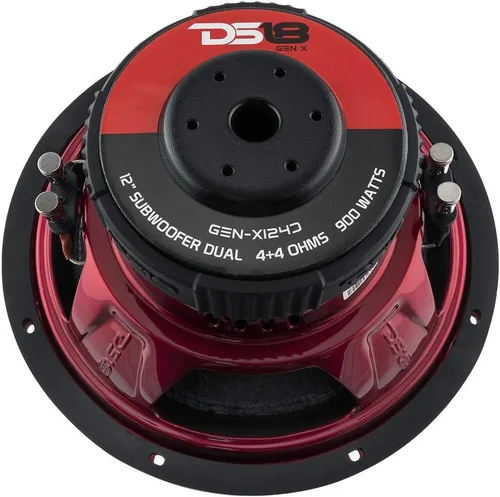 Miniatura 4 de DS18 GEN-X124D Subwoofer en negro - Bobina de voz de aluminio negro de 4 capas, 12 pulgadas, potencia máxima de 900 W, 450 W RMS, 4 ohmios duales