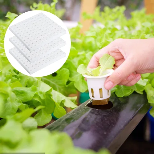 Miniatura 4 de 600 esponjas hidropónicas, herramienta de jardinería, cultivo sin suelo, esponjas de plántulas, esponja de cultivo invernadero para crecimiento