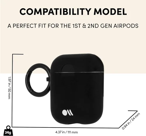Miniatura 8 de Case-Mate – Funda para Airpods Negro