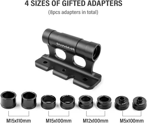 Miniatura 4 de Soporte de bicicleta de montaje, clip fijo para horquilla delantera de bicicleta, bloque de bicicleta de montaje en horquilla con adaptador de 4