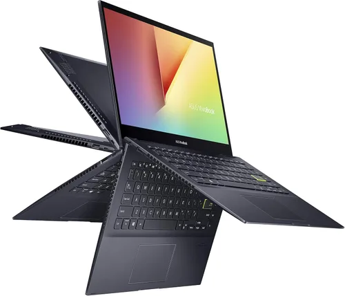 ASUS F ASUS VivoBook Flip 14 - Laptop 2 en 1 delgada y ligera, pantalla táctil FHD de 14 pulgadas, AMD Ryzen 7 4700U, 8 GB DDR4 RAM, SSD de 512 GB,