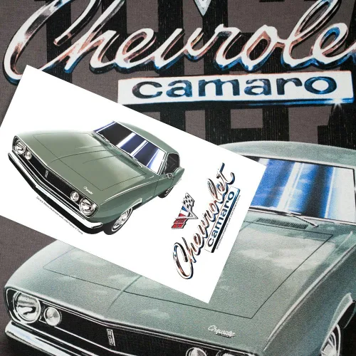 Miniatura 6 de Popfunk Camiseta clásica para coche Chevy Camaro 1967