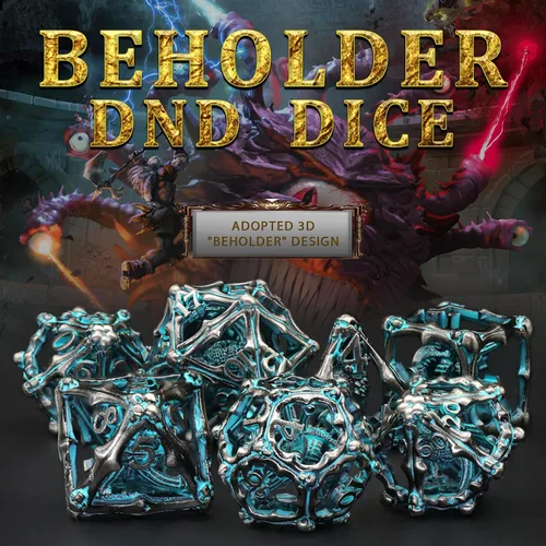 Miniatura 4 de Juego de dados de bala, dados de metal DND, dados de pistola ZHOORQI D6, regalos para D y D, juegos de rol (7 - plata de sangre)