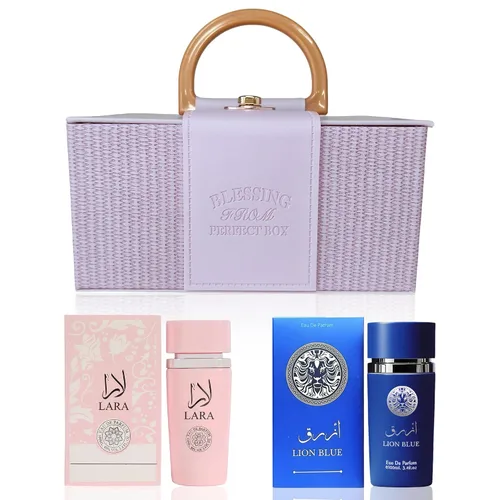 Miniatura 9 de 6PM - Juego de colonia de pareja Royal & Pink, 100 mlx2 Eau de Parfum de larga duración aroma floral y afrutado para mujeres y hombres, perfume