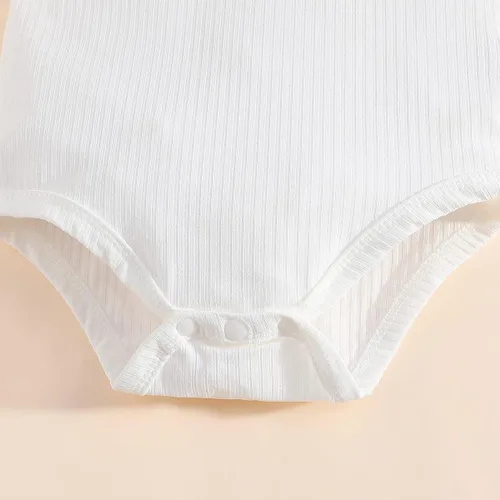 Miniatura 6 de Mameluco de una pieza para bebé niña, overol de una sola pieza, sin mangas, correa ajustable, traje de verano