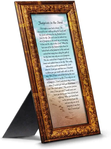 Miniatura 20 de Huellas en la arena inspirador arte de pared, decoración de playa, regalos cristianos para mujeres y hombres, decoración de pared cristiana, Get