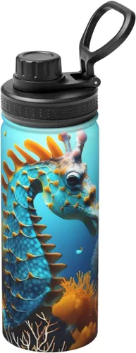 Miniatura 17 de Greek Flag Insulated Stainless Steel Kettle Print Funny Water Bottle Insulated Ideal for Sports and Travel