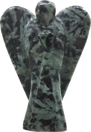 Miniatura 7 de Figura de ángel guardián de amazonita de 2 pulgadas, piedra natural tallada a mano, excelente para aliviar el estrés, la esperanza y la manifestación