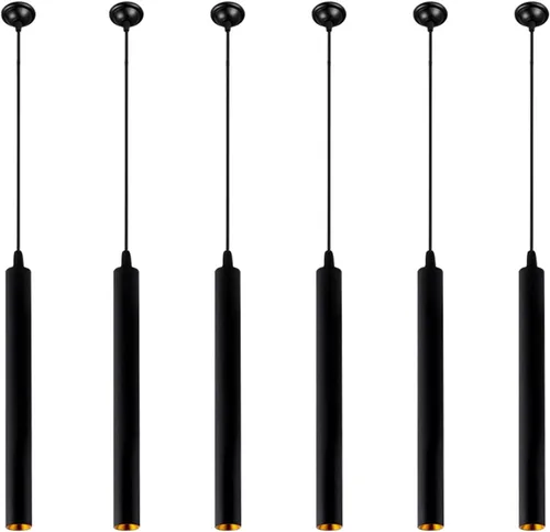 Miniatura 4 de 110 V 12 W Dia 5 CM L40CM tubo LED moderno Lámparas colgantes luz de punto para isla comedor sala de estar bar mostrador tienda techo cocina luces