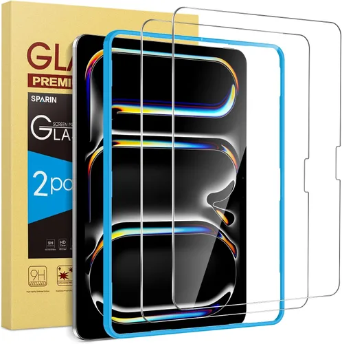 Miniatura 13 de SPARIN - Paquete de 2 protectores de pantalla para iPad Air de 11 pulgadas M3 2025 y M2 2024 (iPad Air 7ª/6ª generación), vidrio templado