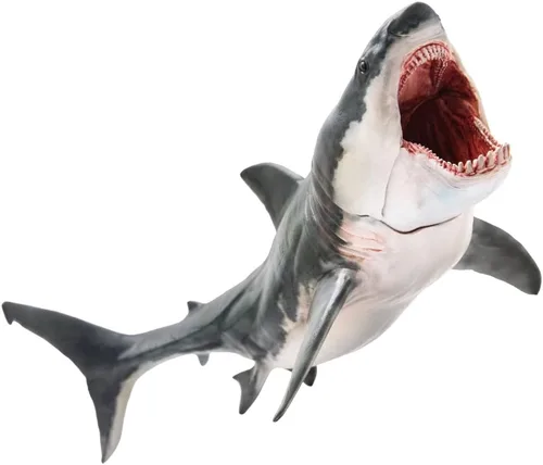 Miniatura 7 de PNSO Animal marino (Patton El Megalodon (tiburón blanco grande) 13")