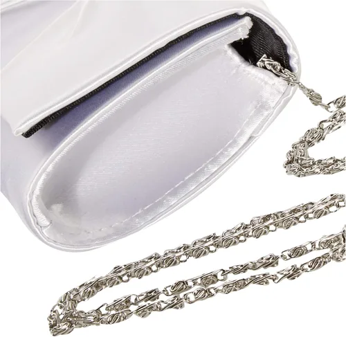 Miniatura 4 de Touch Ups Bolso Clutch, Blanco, Blanco
