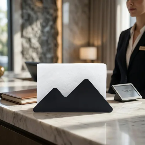 Miniatura 2 de Minimalist Stainless Steel Napkin Holder, Napkin Stand for Kitchen Counter, Dining Table, Office Desk, Organizer for Napkins, Letters, Postcards