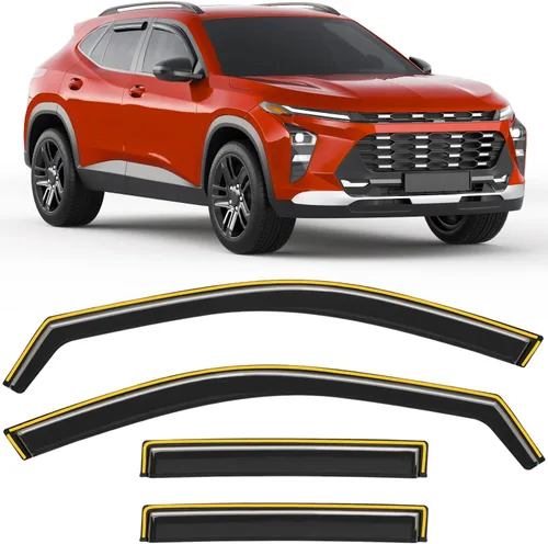 Miniatura 26 de Protectores de lluvia aptos para Dodge Ram 1500 2009-2024, Ram 2500 y 3500 2010-2025, deflectores de lluvia extragruesos para ventana, viseras