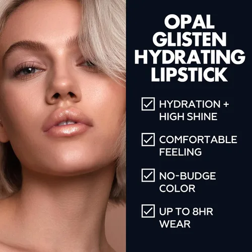 Miniatura 4 de FOCALLURE Lápiz labial brillante hidratante, acabado brillante perlado, bálsamo labial tintado hidratante con textura cremosa, mancha de labios