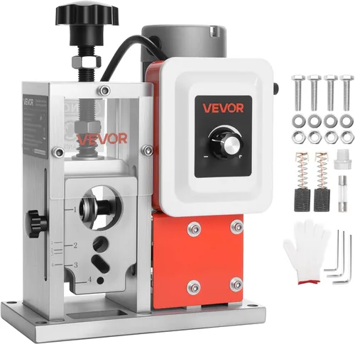 VEVOR Máquina peladora eléctrica de cables, 0.06-1.57 pulgadas, pelacables motorizado automático de 400 W, pelador de cables 9.84 IPS (49.2 ft/min)