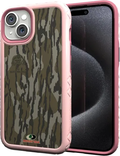 Miniatura 136 de cellhelmet Mossy Oak Agua Yellowfin Funda de doble capa en gris diseñada para iPhone 13 Mini a prueba de golpes y caídas, duradera, como se ve