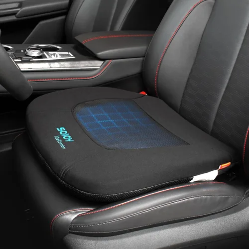 Cojín de gel Sojoy IGelComfort para coxis, ortopédico, Negro