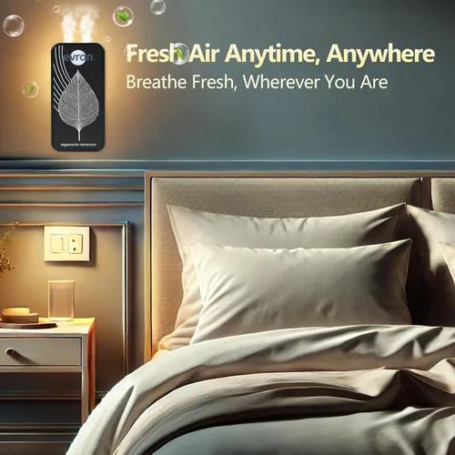 Miniatura 5 de Ionizadores de aire para el hogar, generador de iones negativos enchufables ultrafinos sin filtro, luz ámbar plegable para enchufar y tenue, iones