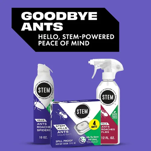 Miniatura 7 de STEM - Cebos líquidos para hormigas, mata a la reina y la colonia, para uso en interiores, 4 estaciones de cebo a prueba de derrames