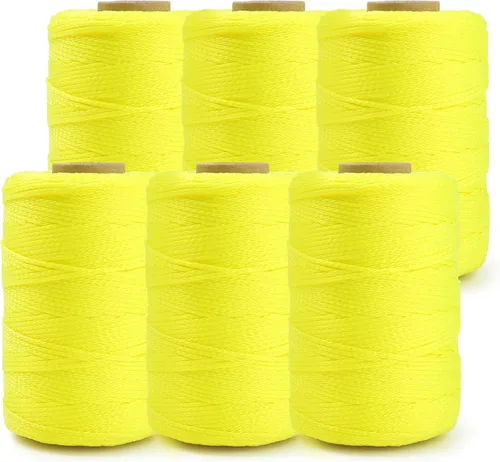 HASWARE Mason Line - Cuerda de nailon trenzado para herramientas de jardinería o mampostería, nivel de línea de cuerda de construcción para jardín y