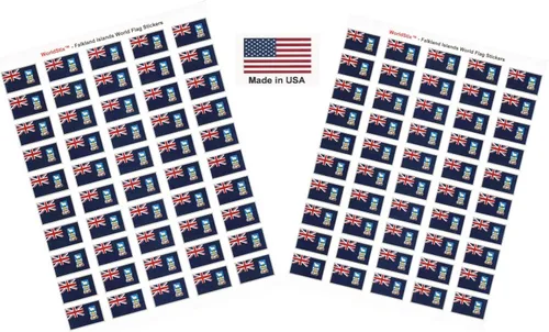 Miniatura 136 de 100 calcomanías de la bandera de Alaska; 1.5" x 1" hechas en Estados Unidos, calcomanías autoadhesivas de la bandera del estado para álbumes